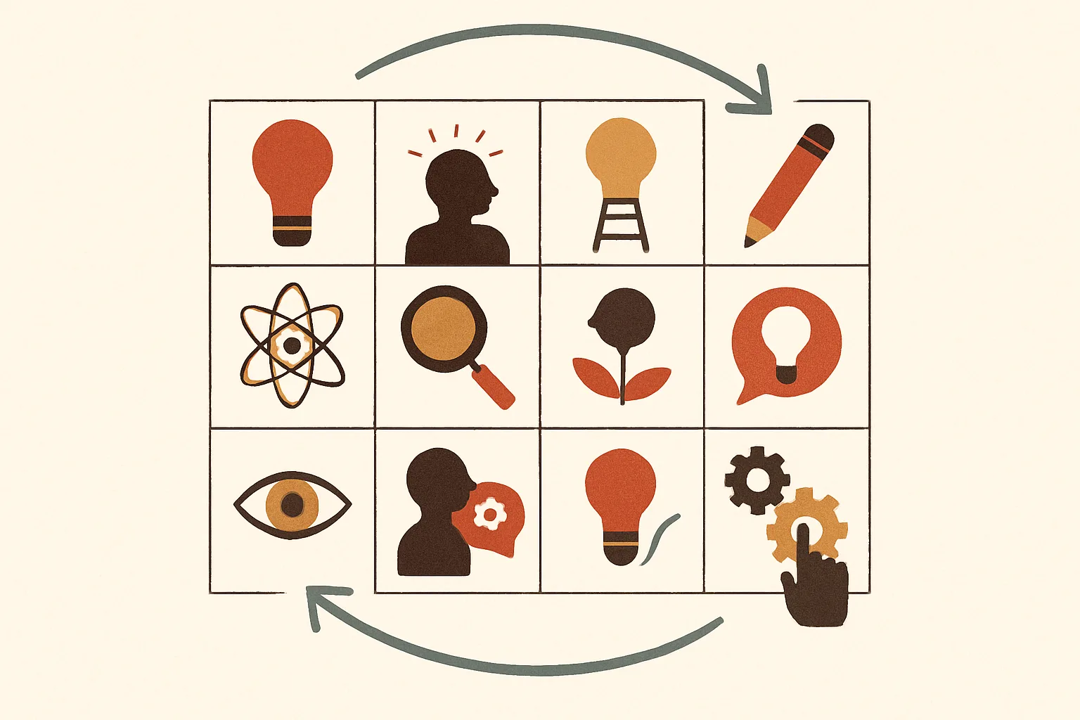Illustration zur Kreativitätstechnik 635 Methode