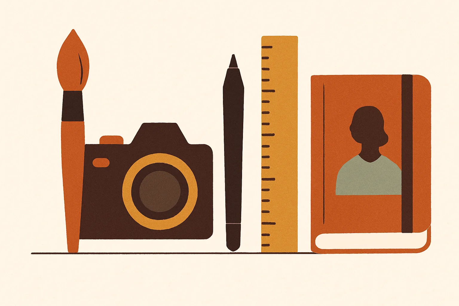 Illustration zum Thema Kreative Berufe und Jobs