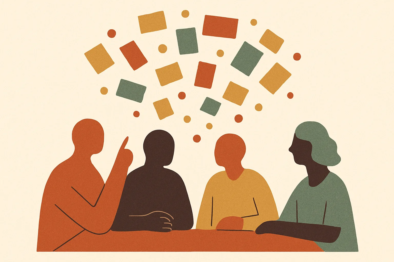 Illustration zur Kreativitätstechnik Brainstorming