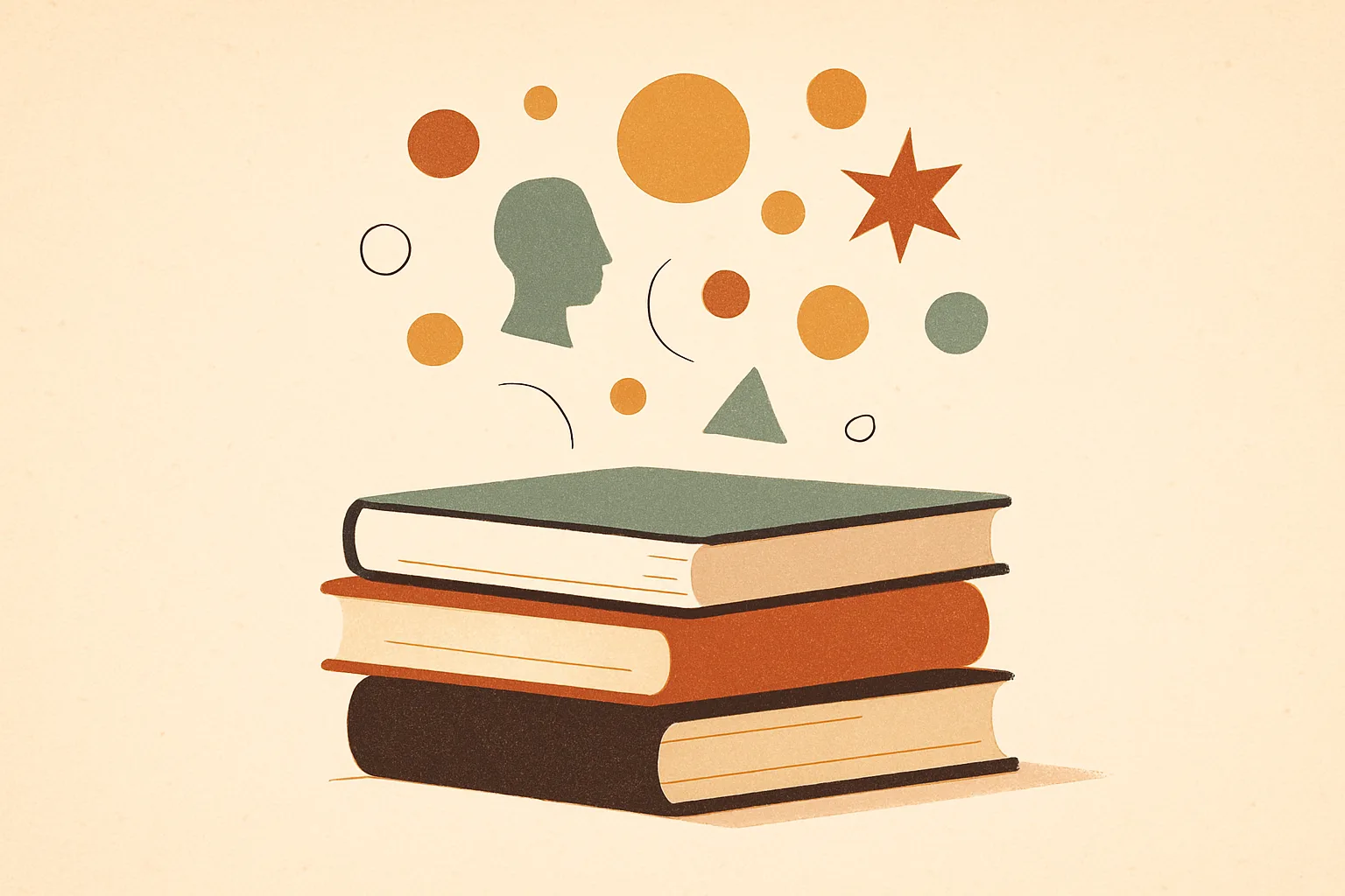 Illustration zum Thema Beliebte Bücher zur Kreativität