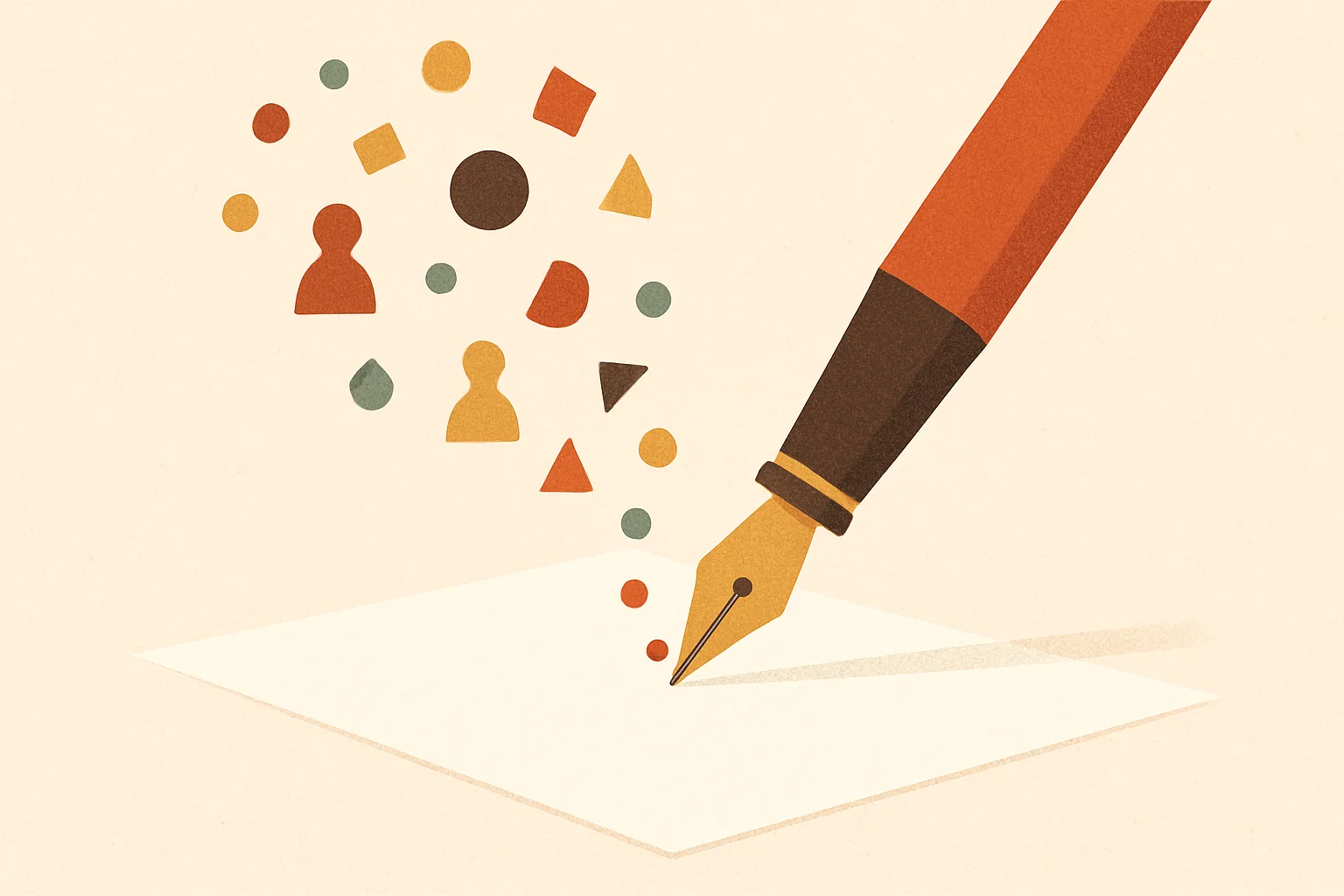 Illustration zur Kreativitätstechnik Kreatives Schreiben Übungen