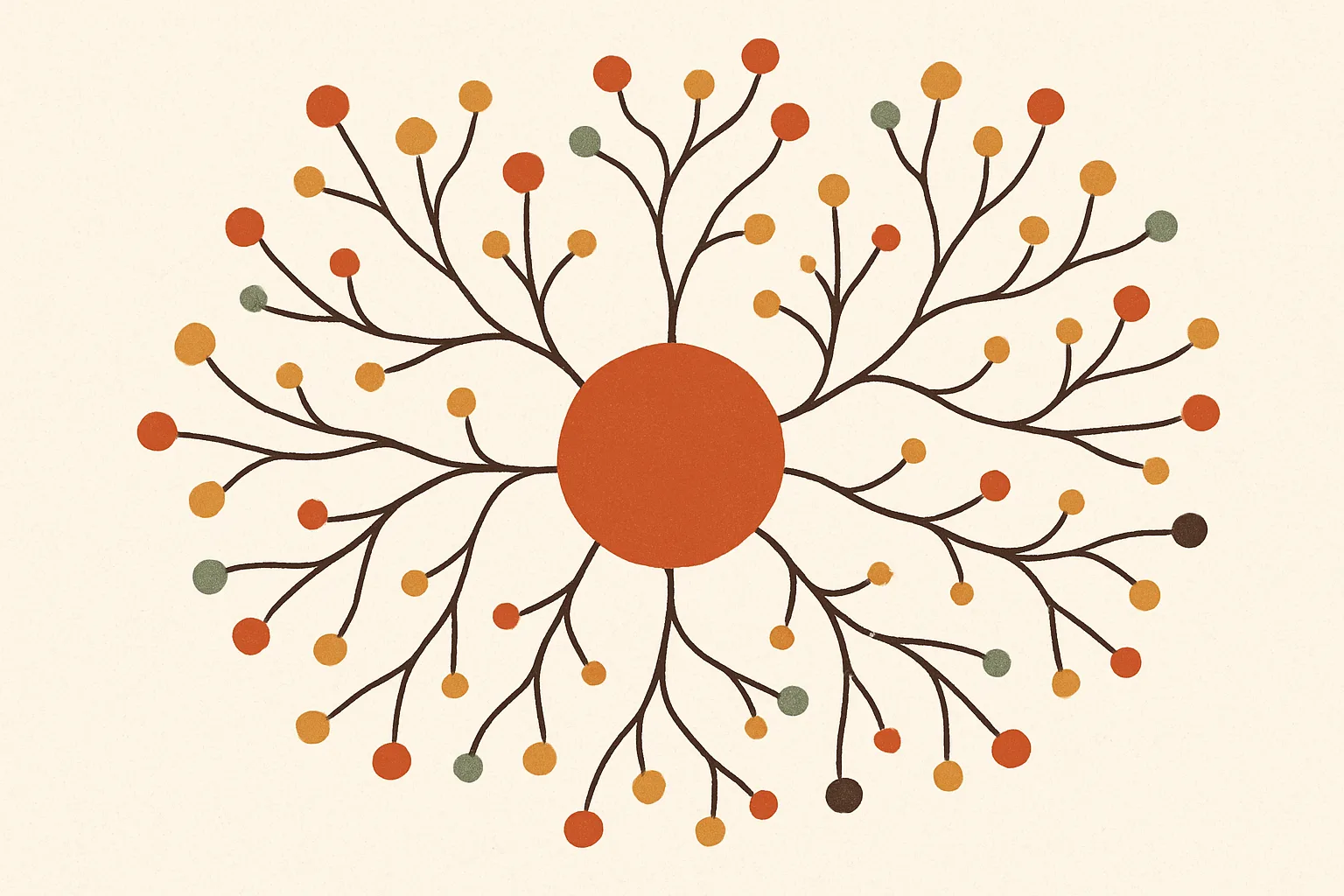 Illustration zur Kreativitätstechnik Mindmapping